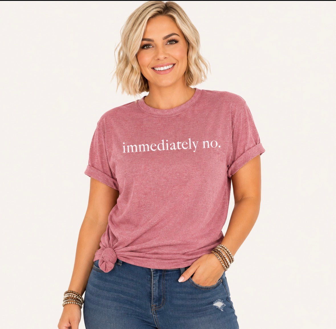 Graphic T-shirt “Immediately No”