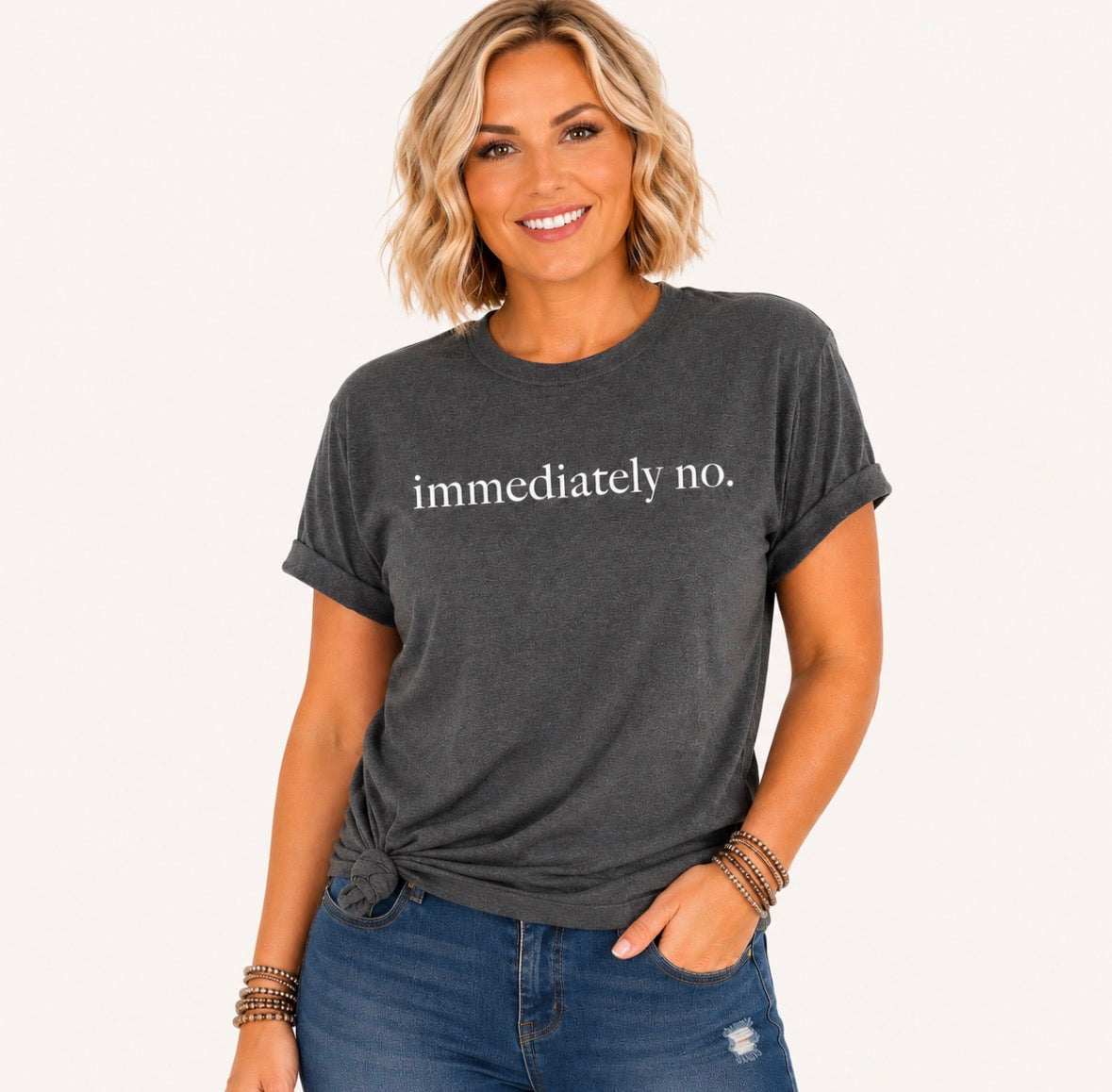 Graphic T-shirt “Immediately No”