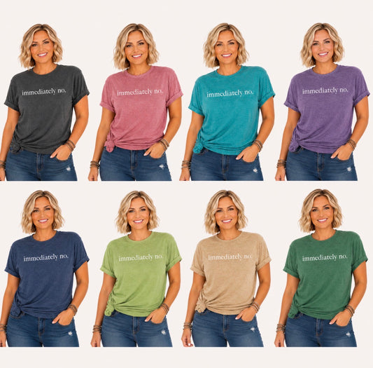 Graphic T-shirt “Immediately No”