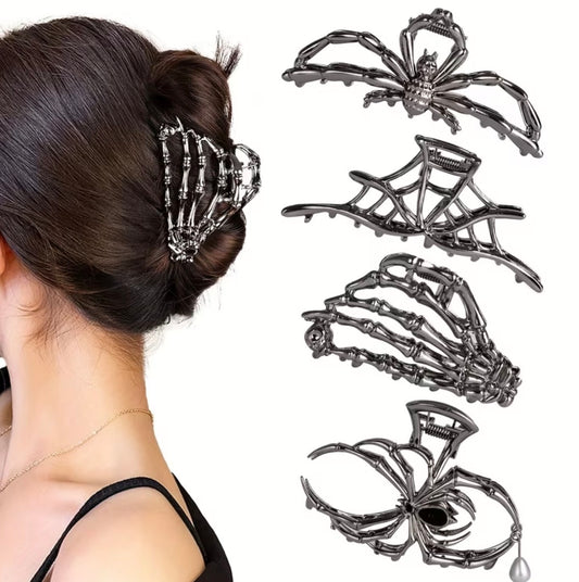 4-pack Gothic Large Hair Clips