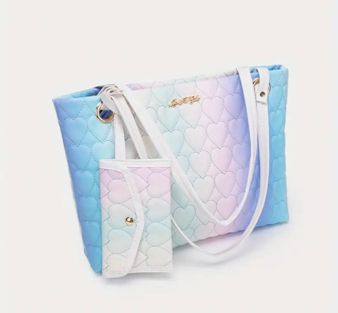 2-piece Ombré Embroidered Totebag Set