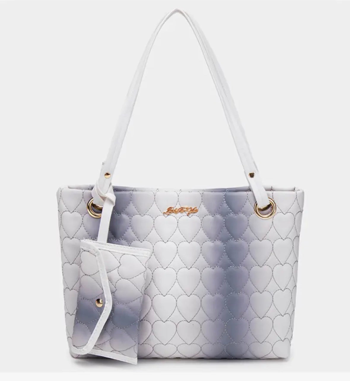 2-piece Ombré Embroidered Totebag Set