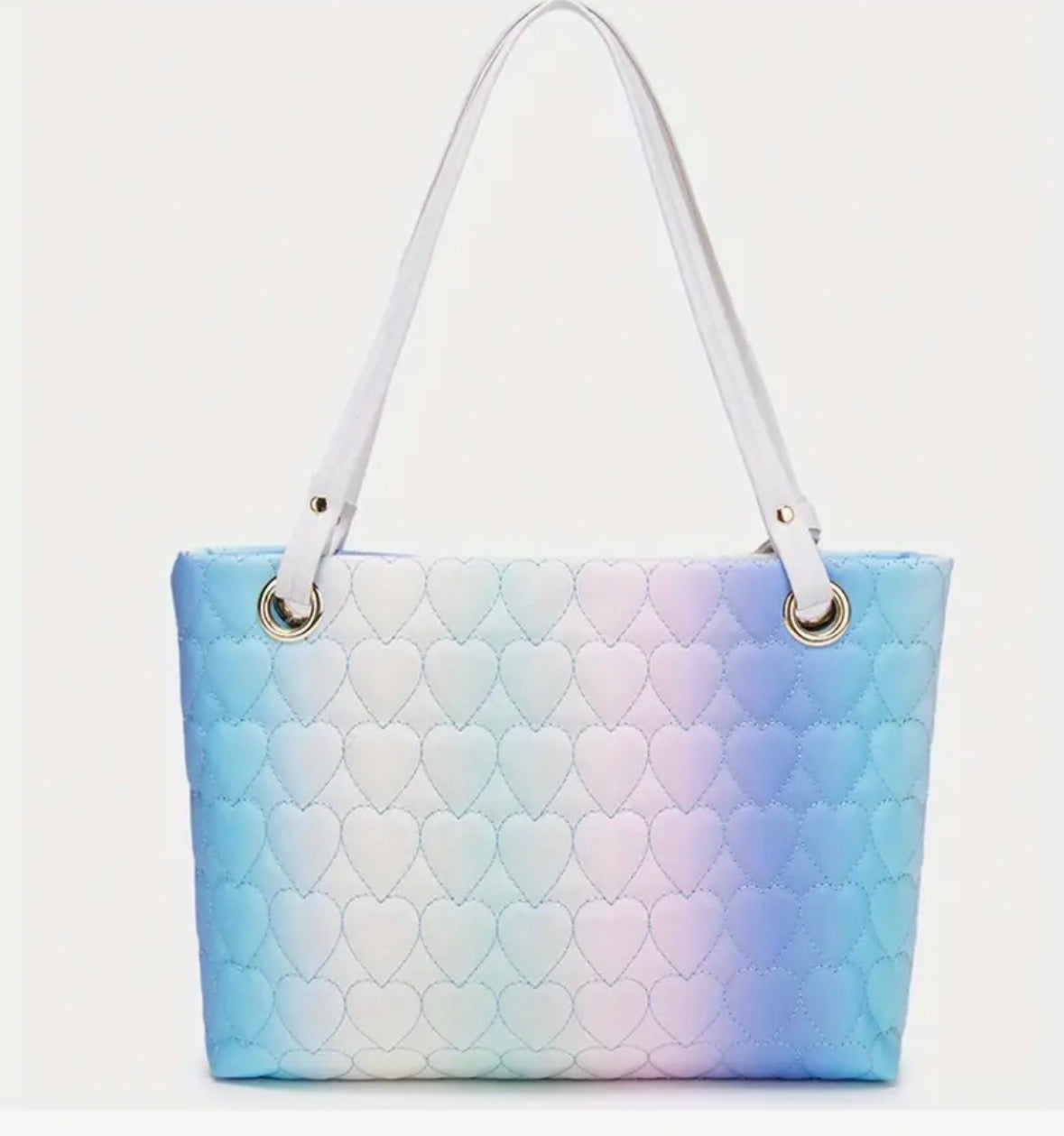 2-piece Ombré Embroidered Totebag Set