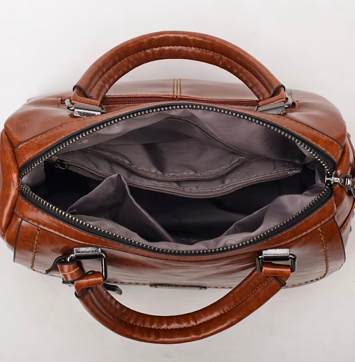 Retro Black Wing Print Crossbody/Handbag with Adjustable Strap