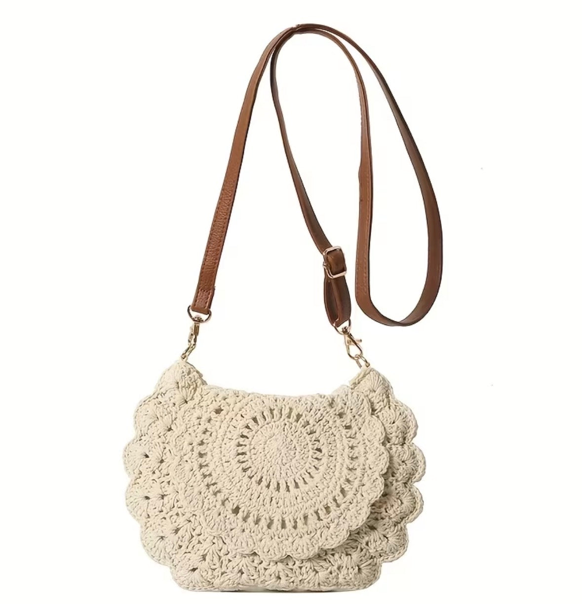 Knitted Saddle Shoulder Bag