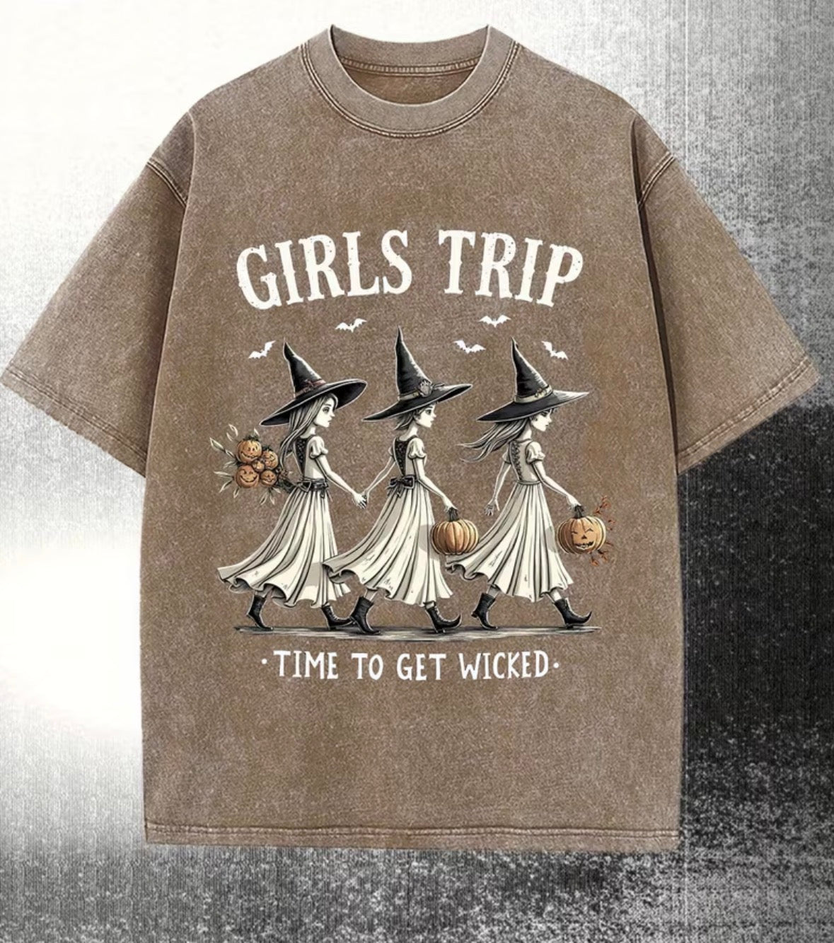Short Sleeve Graphic T-shirt “Girls Trip -Time To Get Wicked”