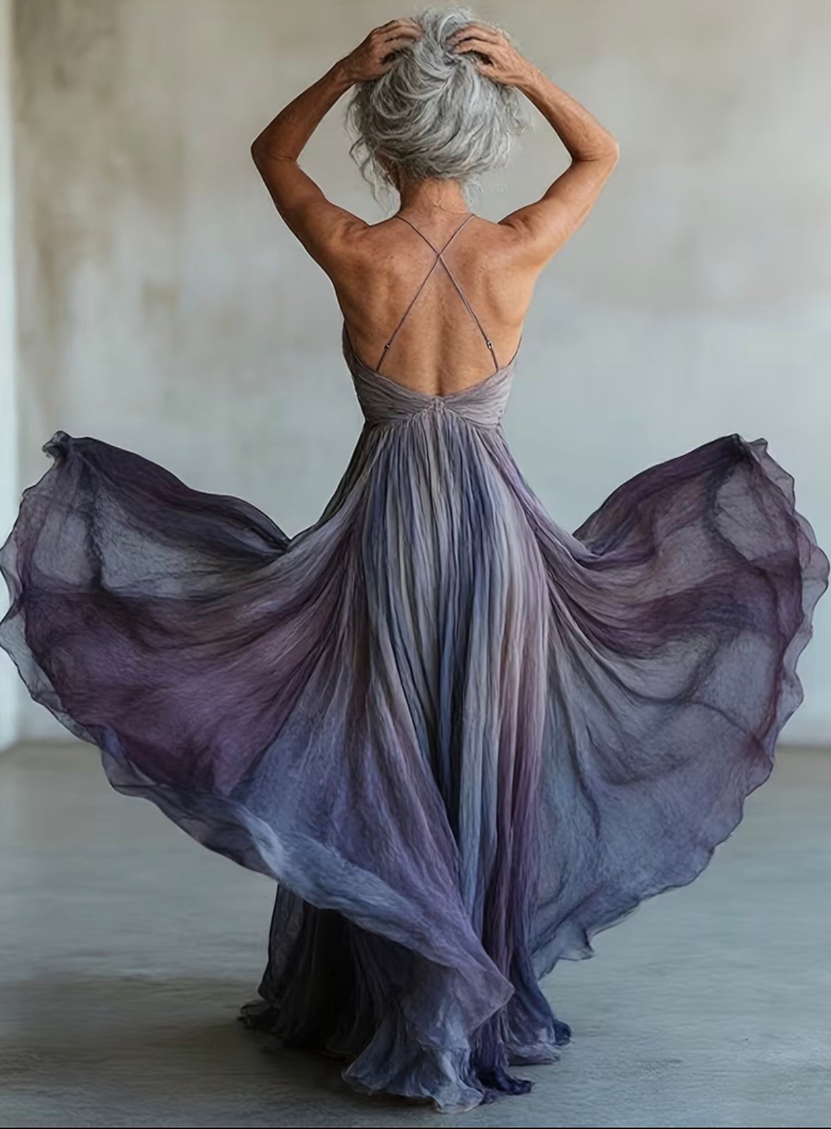 Halter Neck V-Line Waist-Defining Maxi Dress