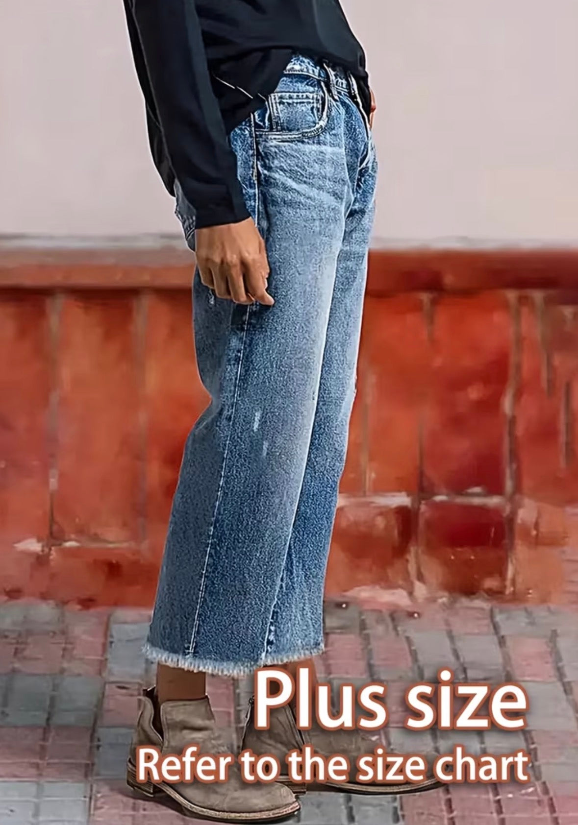Plus Size Straight Leg Jeans