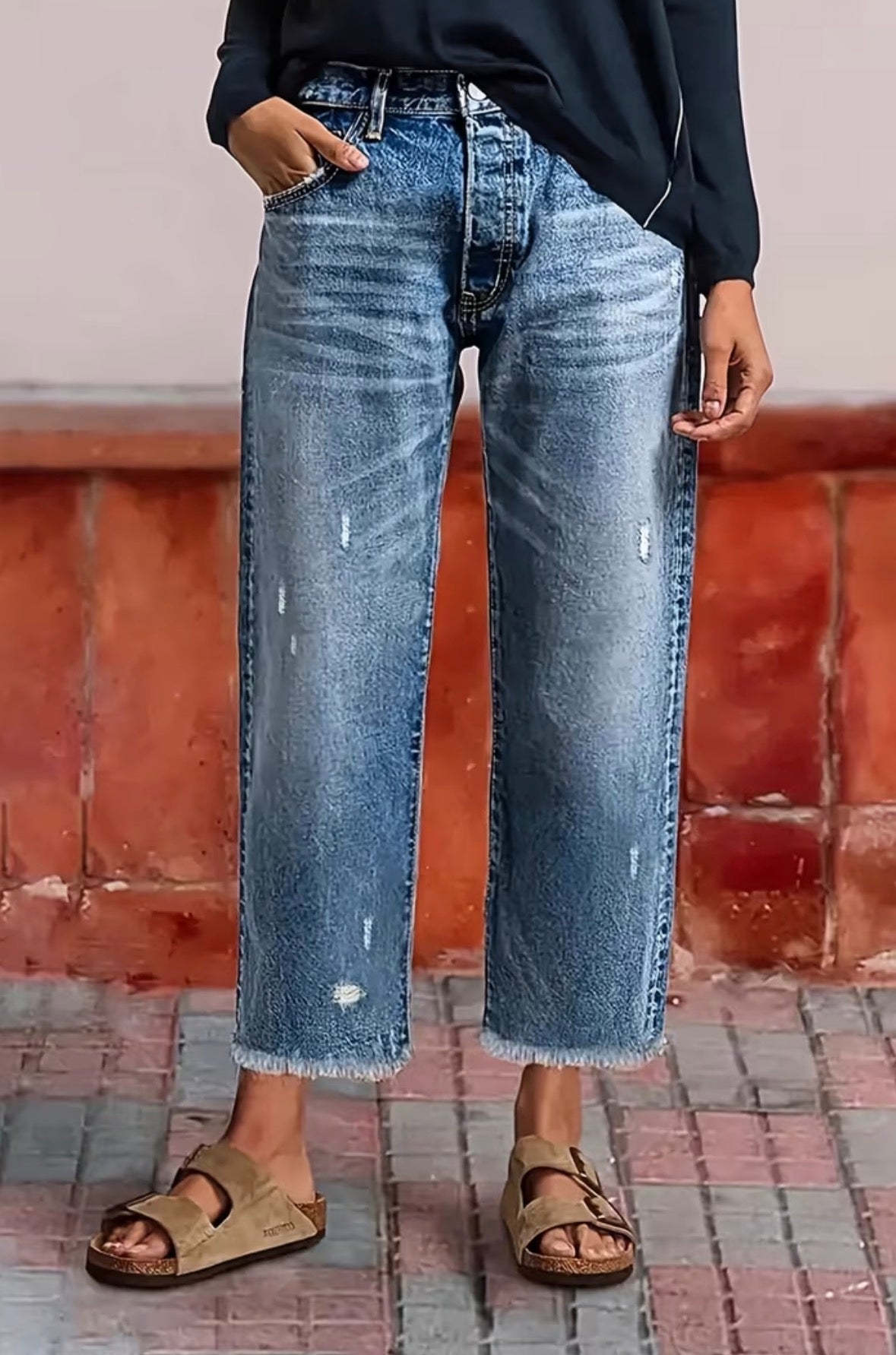 Plus Size Straight Leg Jeans
