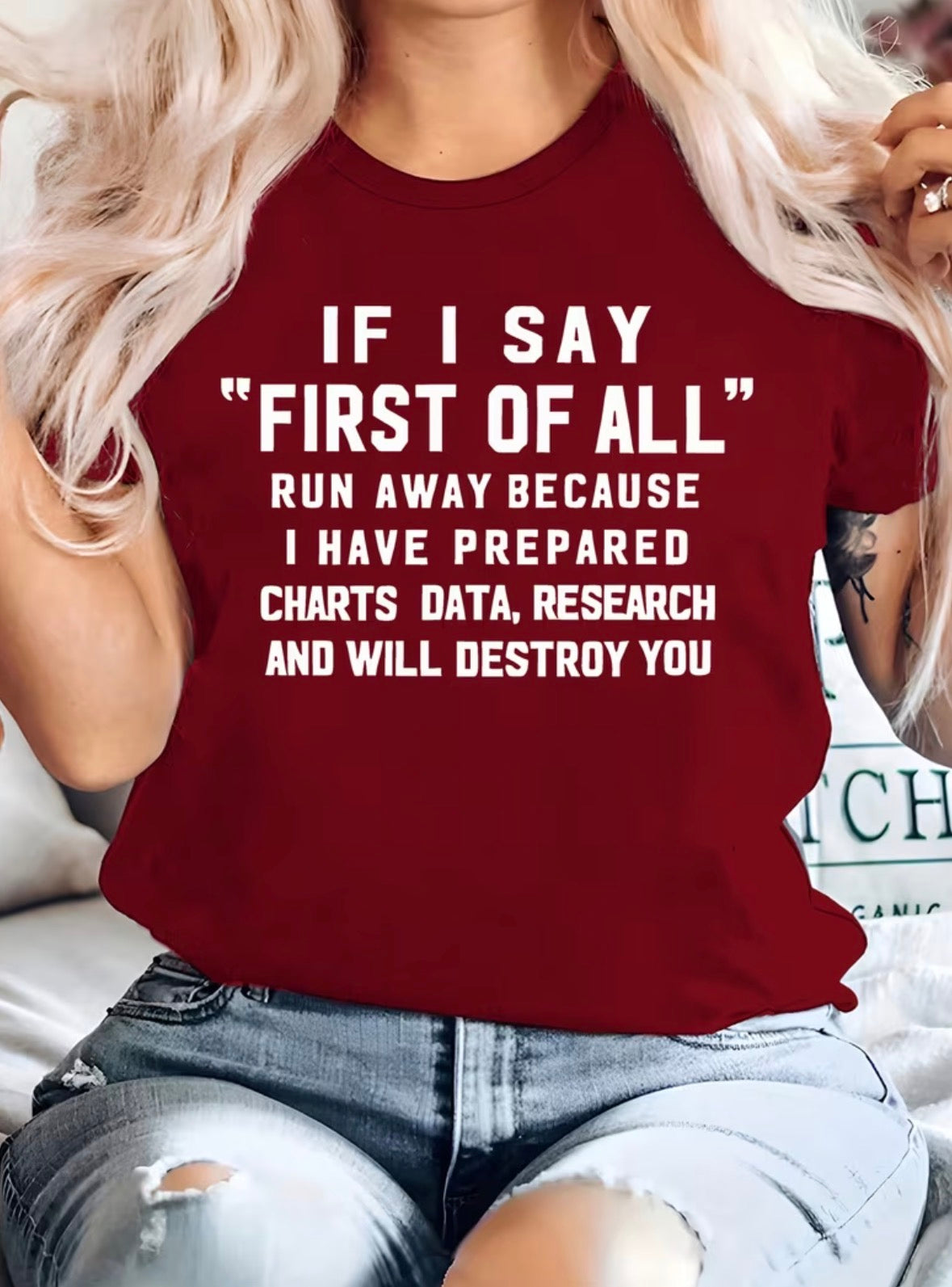 Short Sleeve Graphic T-shirt “If I Ever Say….•