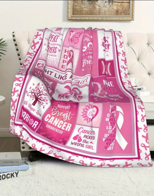 Breast Cancer Awareness Blanket