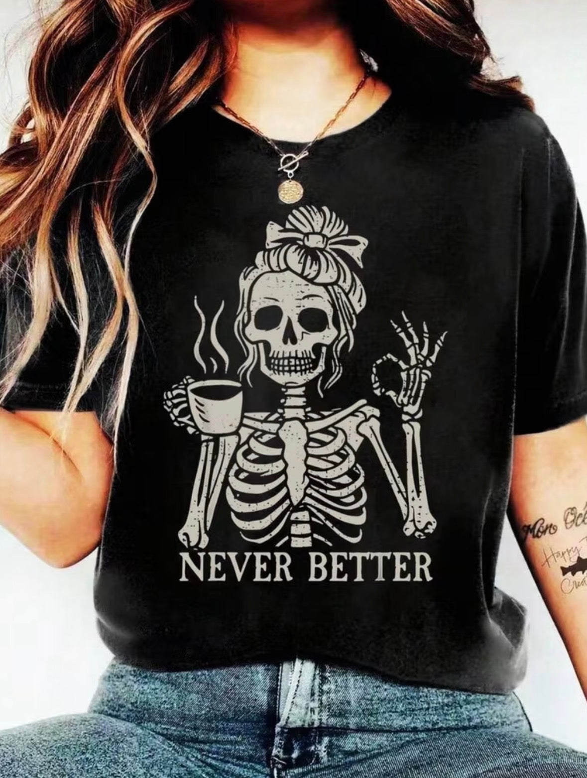 Short Sleeve Graphic T-shirt “Never Better”