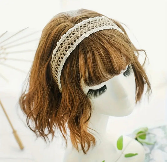Vintage Boho Twisted Lace Headband