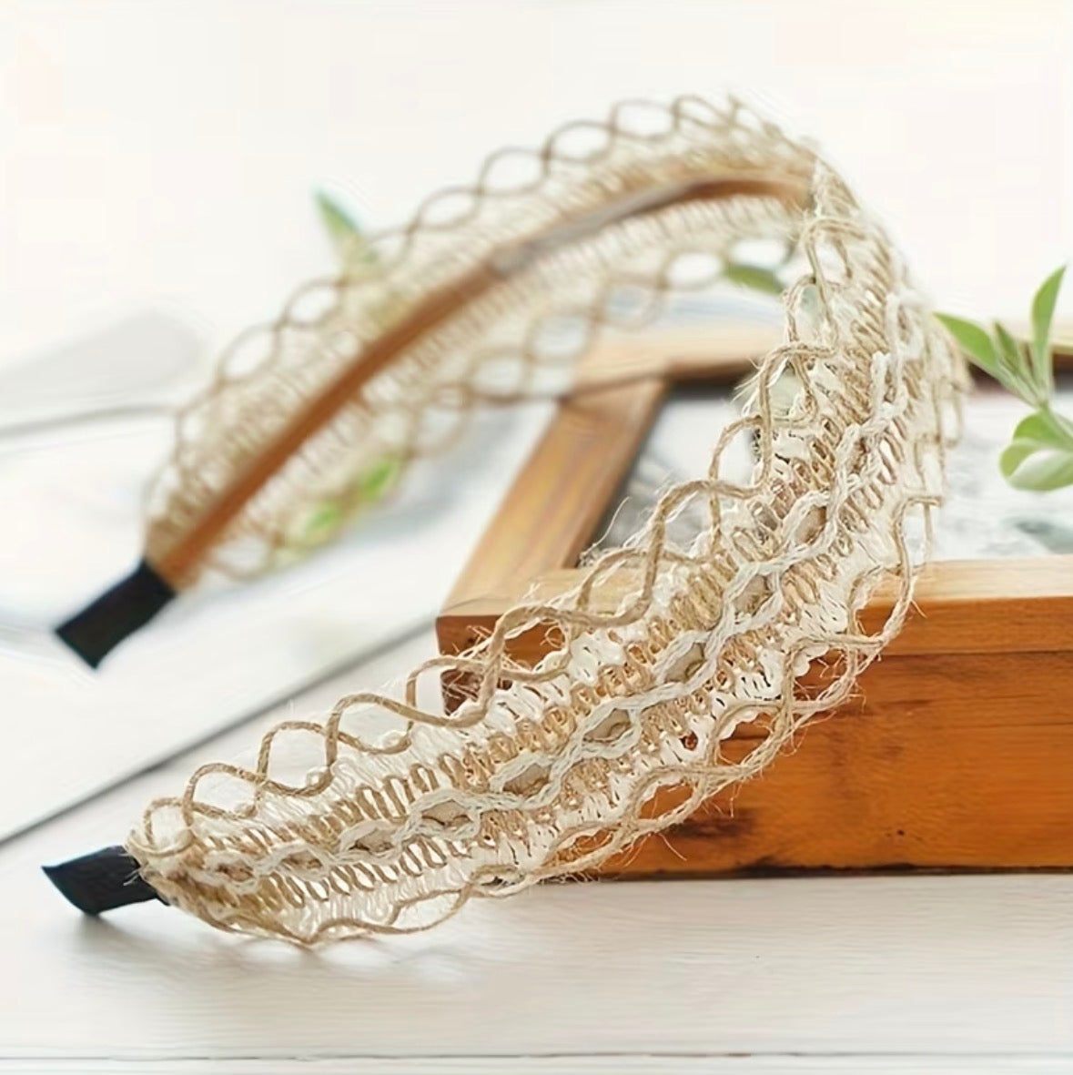 Vintage Boho Twisted Lace Headband