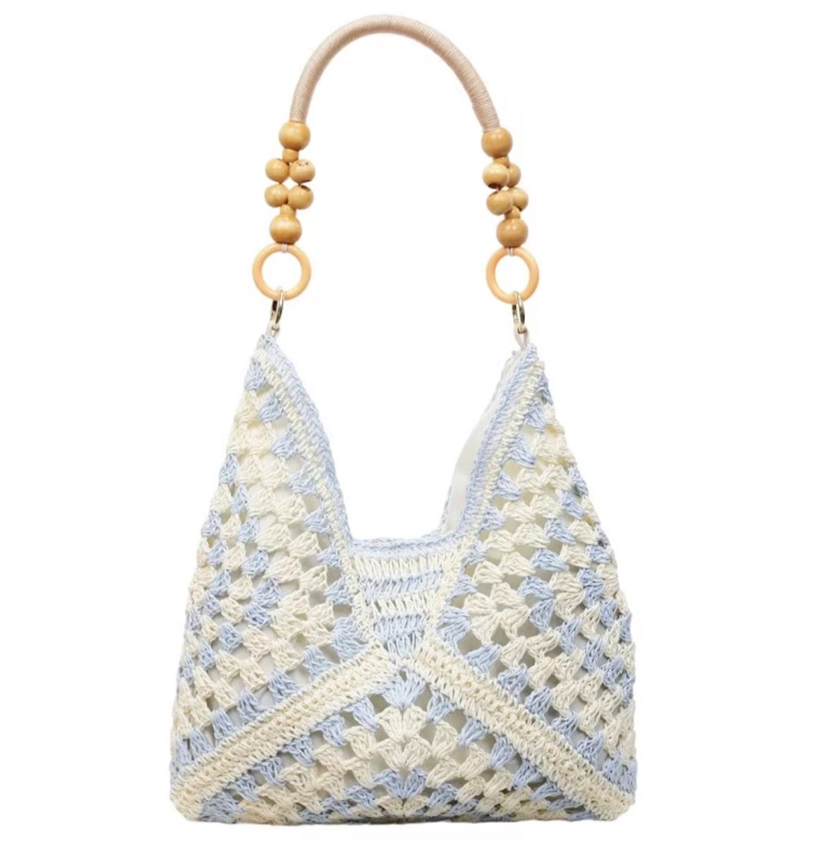 Large Capacity Boho Grass-Braided Handbag