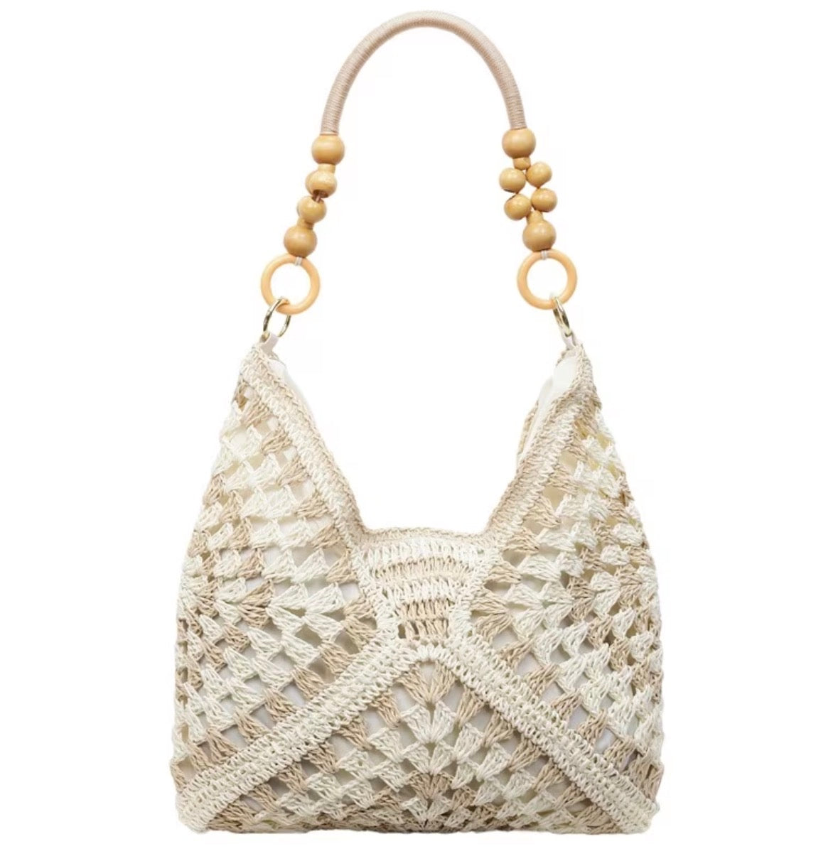 Large Capacity Boho Grass-Braided Handbag