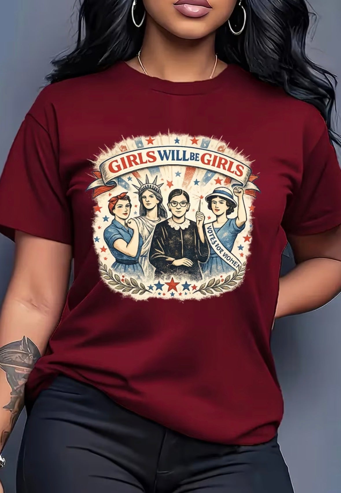 Short Sleeve Graphic T-shirt “Girls Will Be Girls”