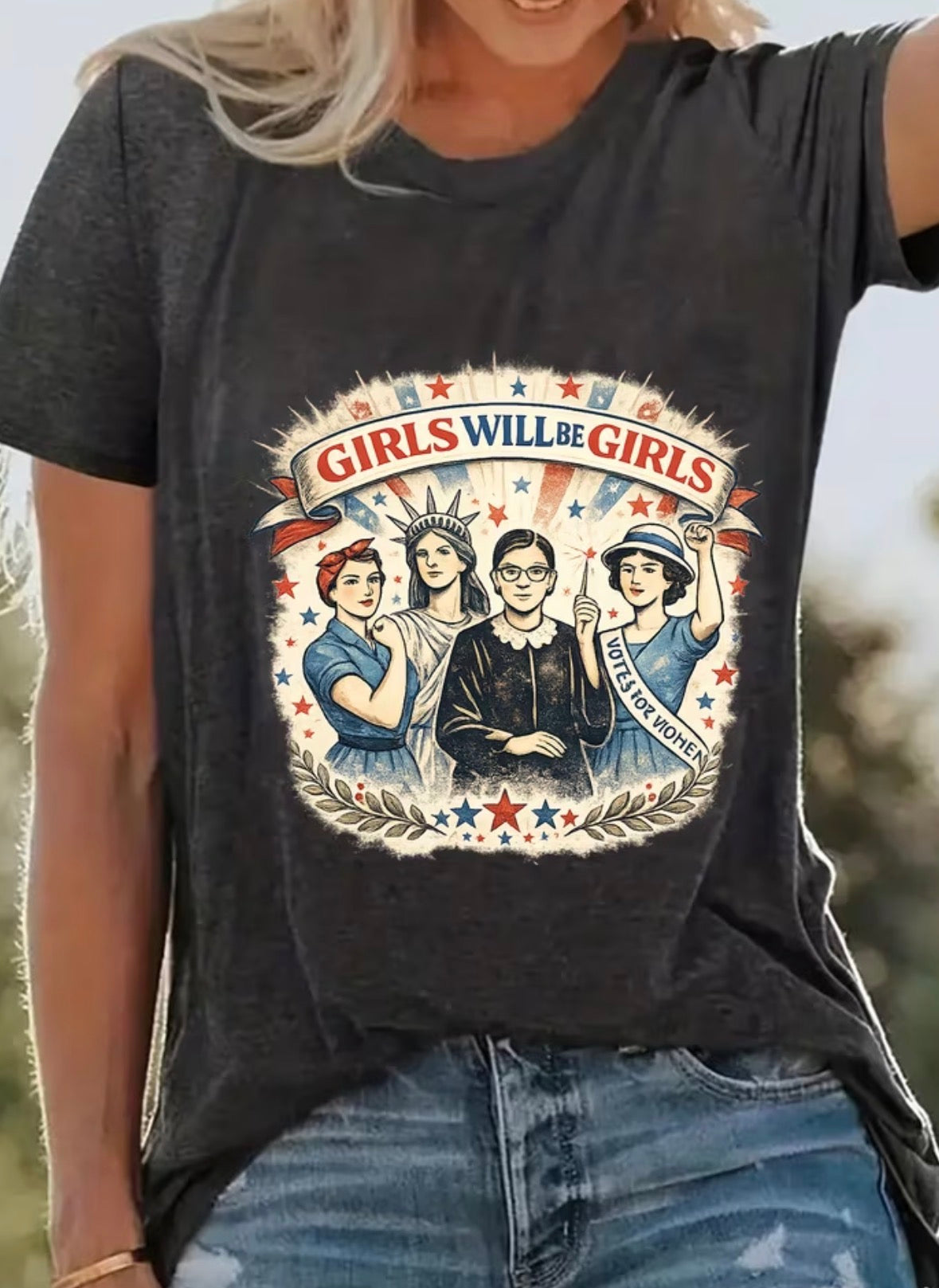 Short Sleeve Graphic T-shirt “Girls Will Be Girls”