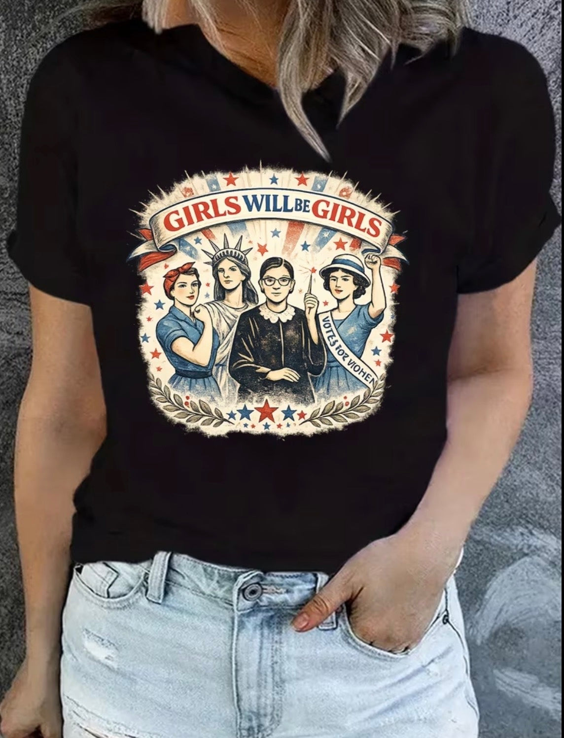 Short Sleeve Graphic T-shirt “Girls Will Be Girls”