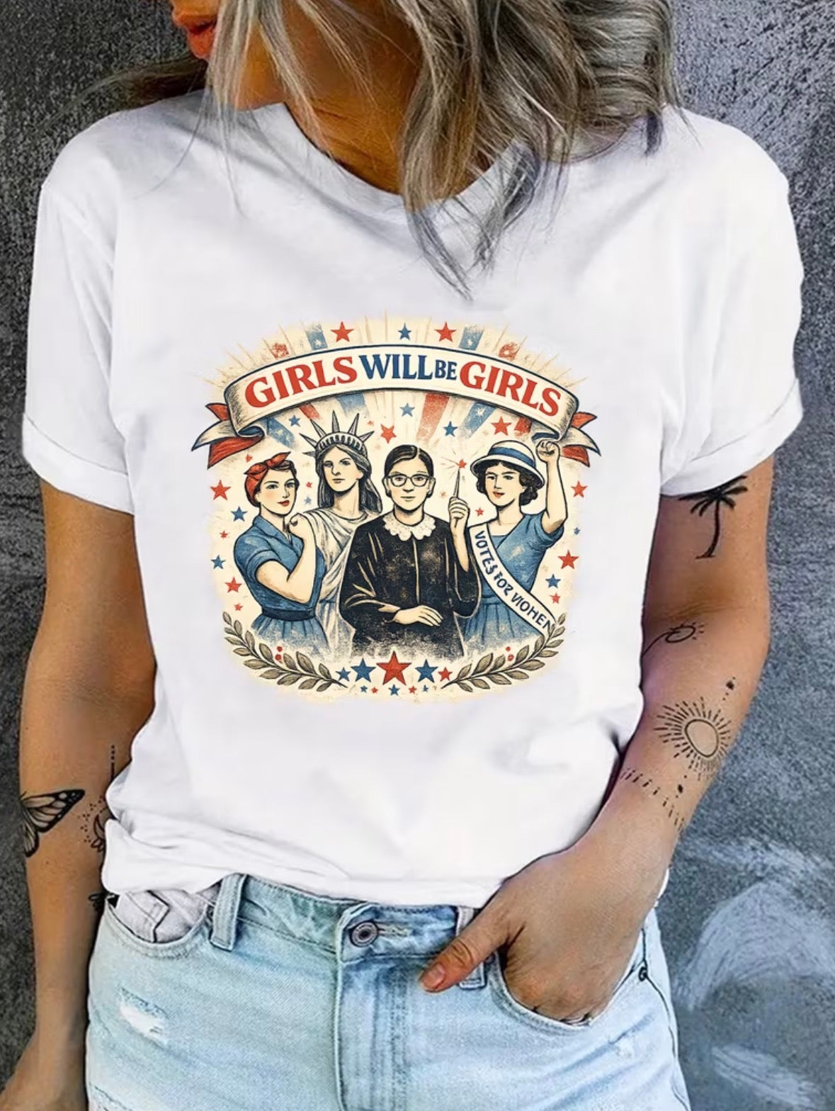 Short Sleeve Graphic T-shirt “Girls Will Be Girls”