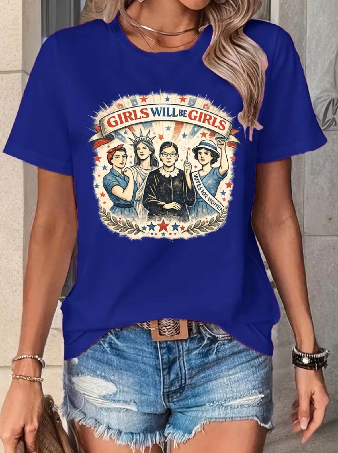 Short Sleeve Graphic T-shirt “Girls Will Be Girls”