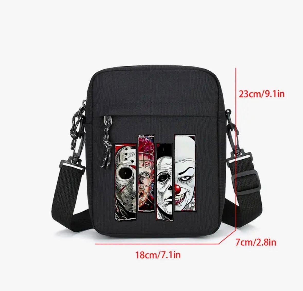 Four-Skull Large Capacity Shoulder Bag