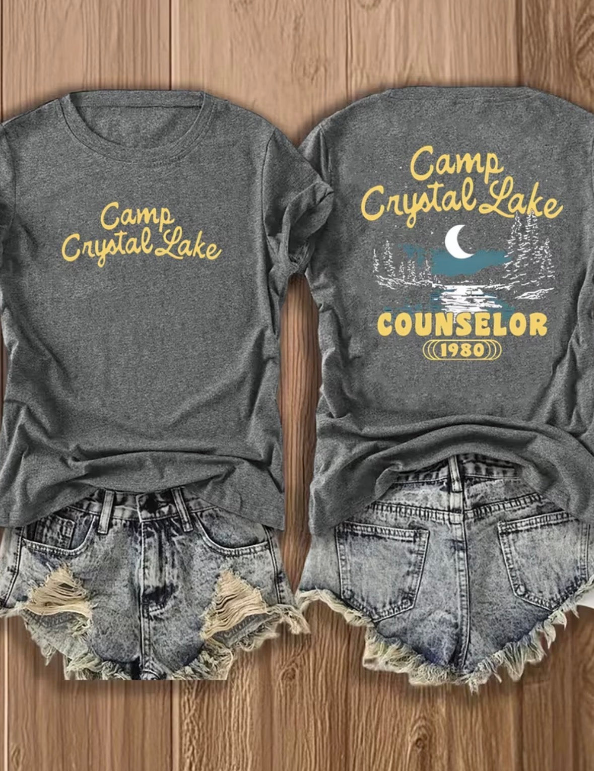 Short Sleeve Graphic T-shirt “Camp Crystal Lake Counselor”
