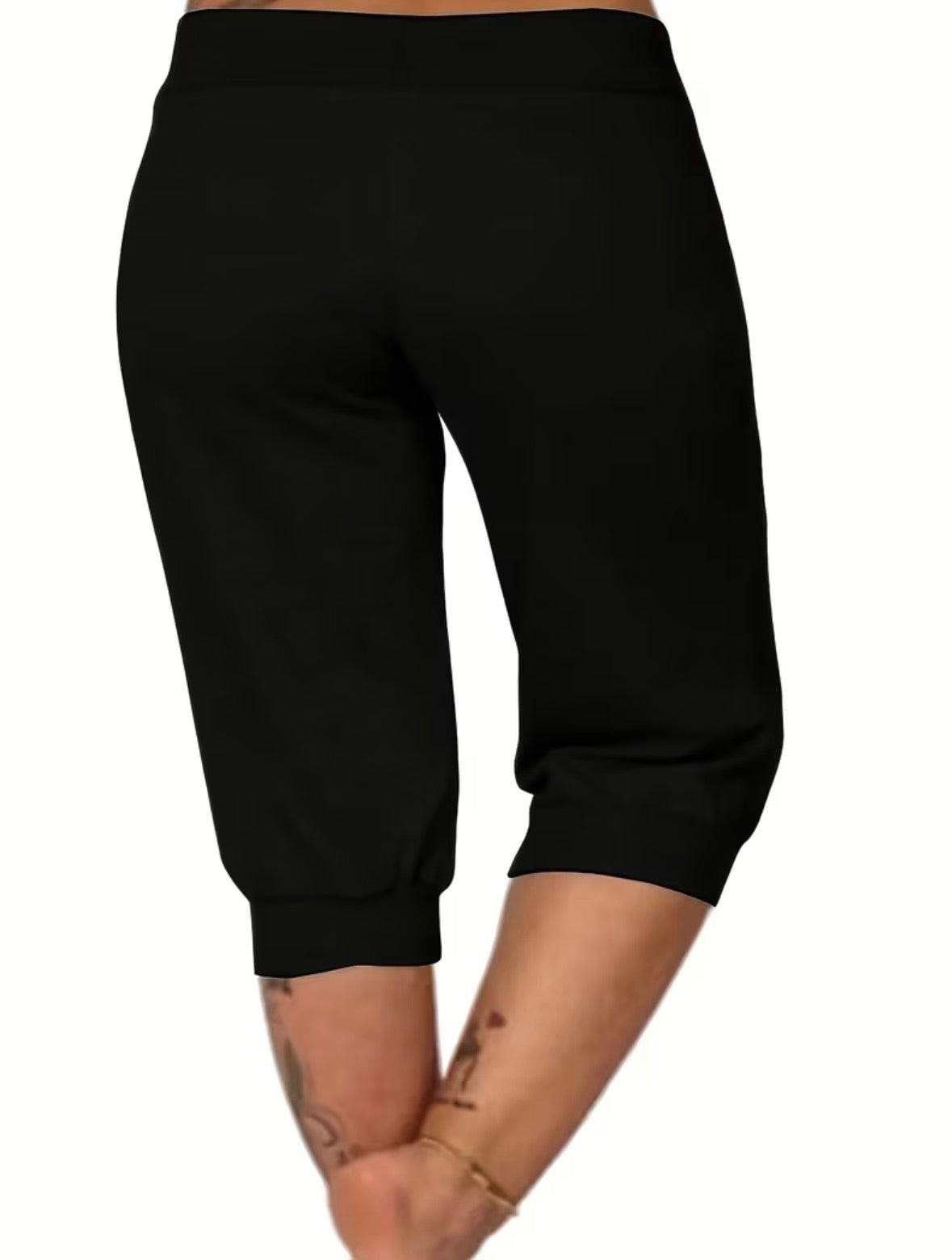 Plus Size Capri Pants with Skull