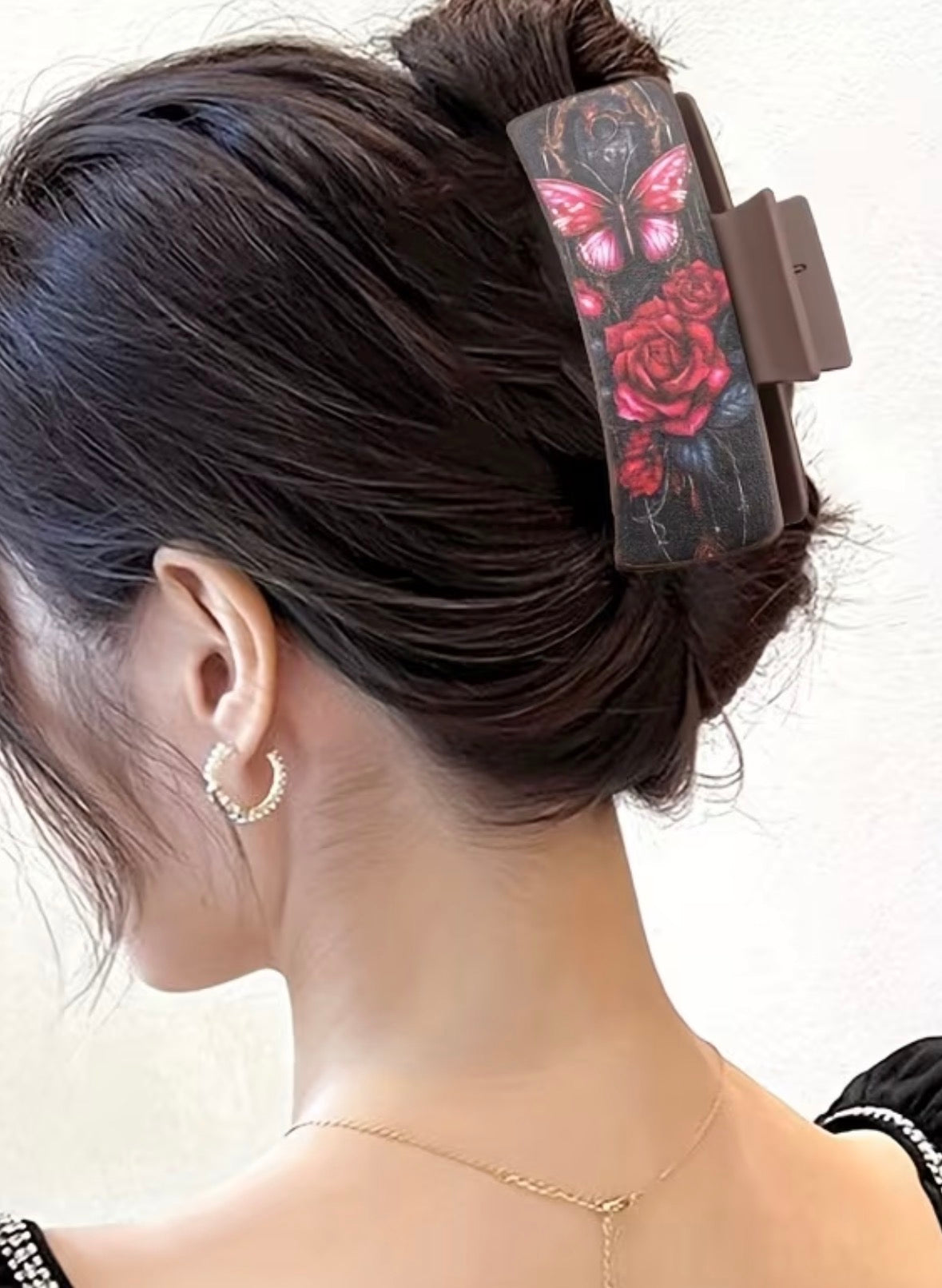 4-pack Hair Clips -Floral Butterflies