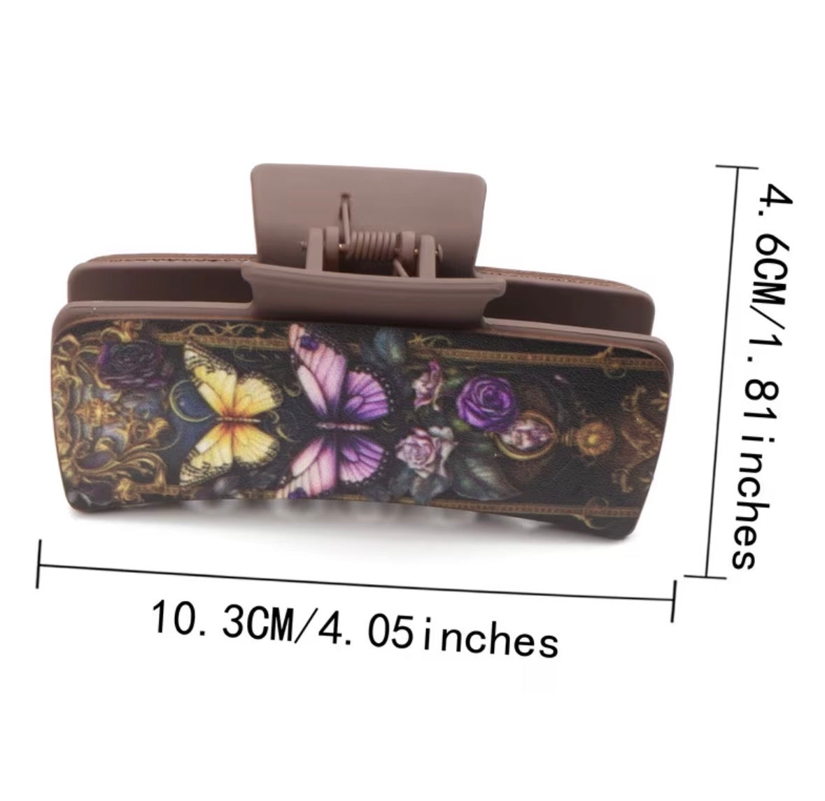 4-pack Hair Clips -Floral Butterflies