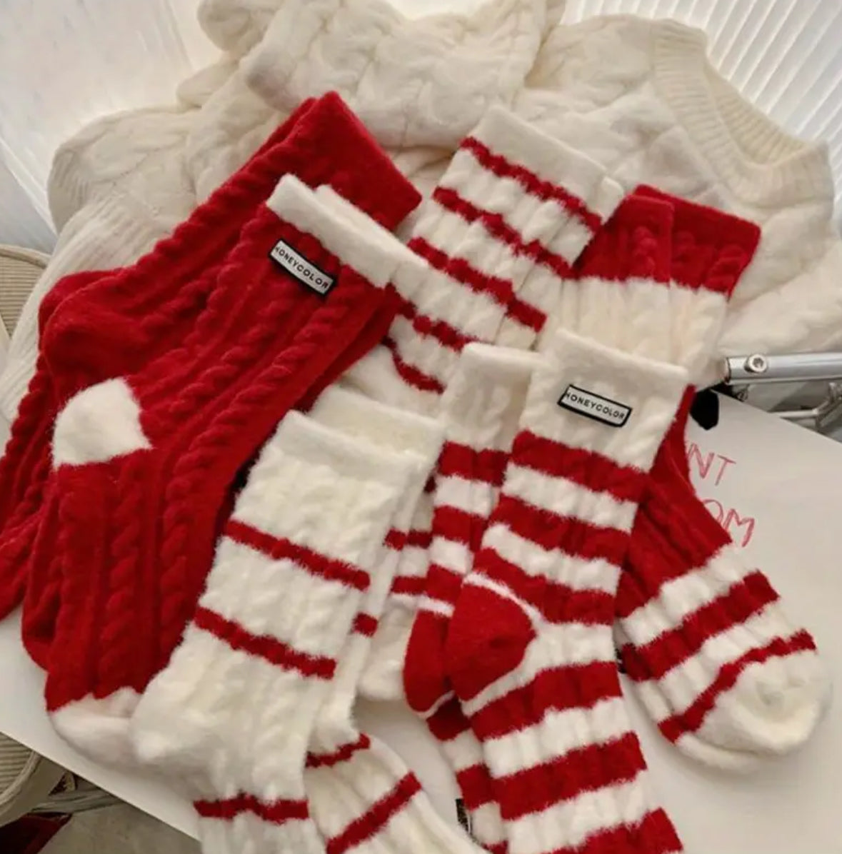 6-pairs Thermal Crew Socks