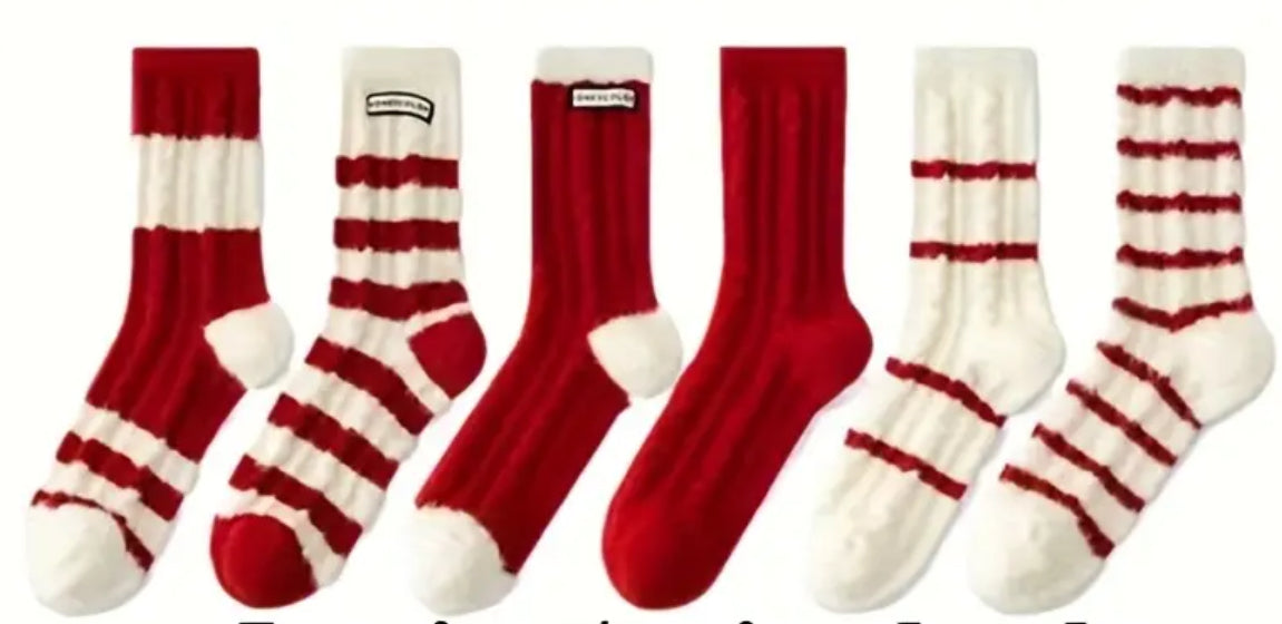 6-pairs Thermal Crew Socks