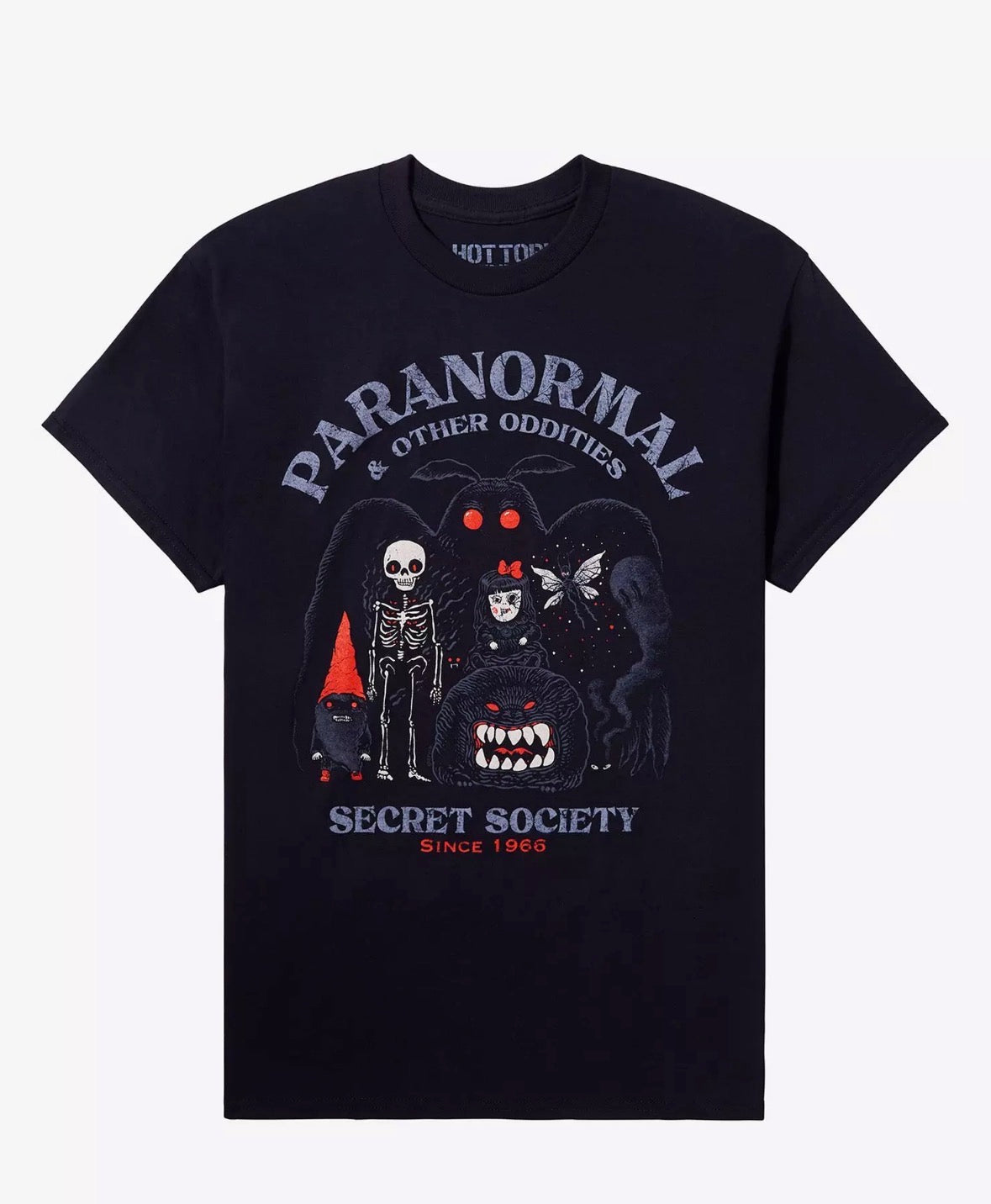 Short Sleeve Graphic T-shirt “Paranormal and Other Oddities Secret Society”