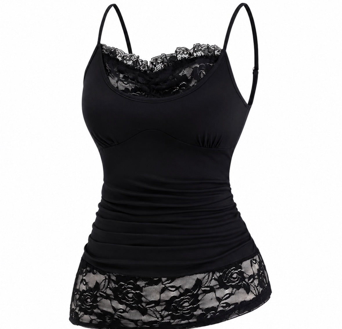 Plus Size Gothic Style Laced Cami