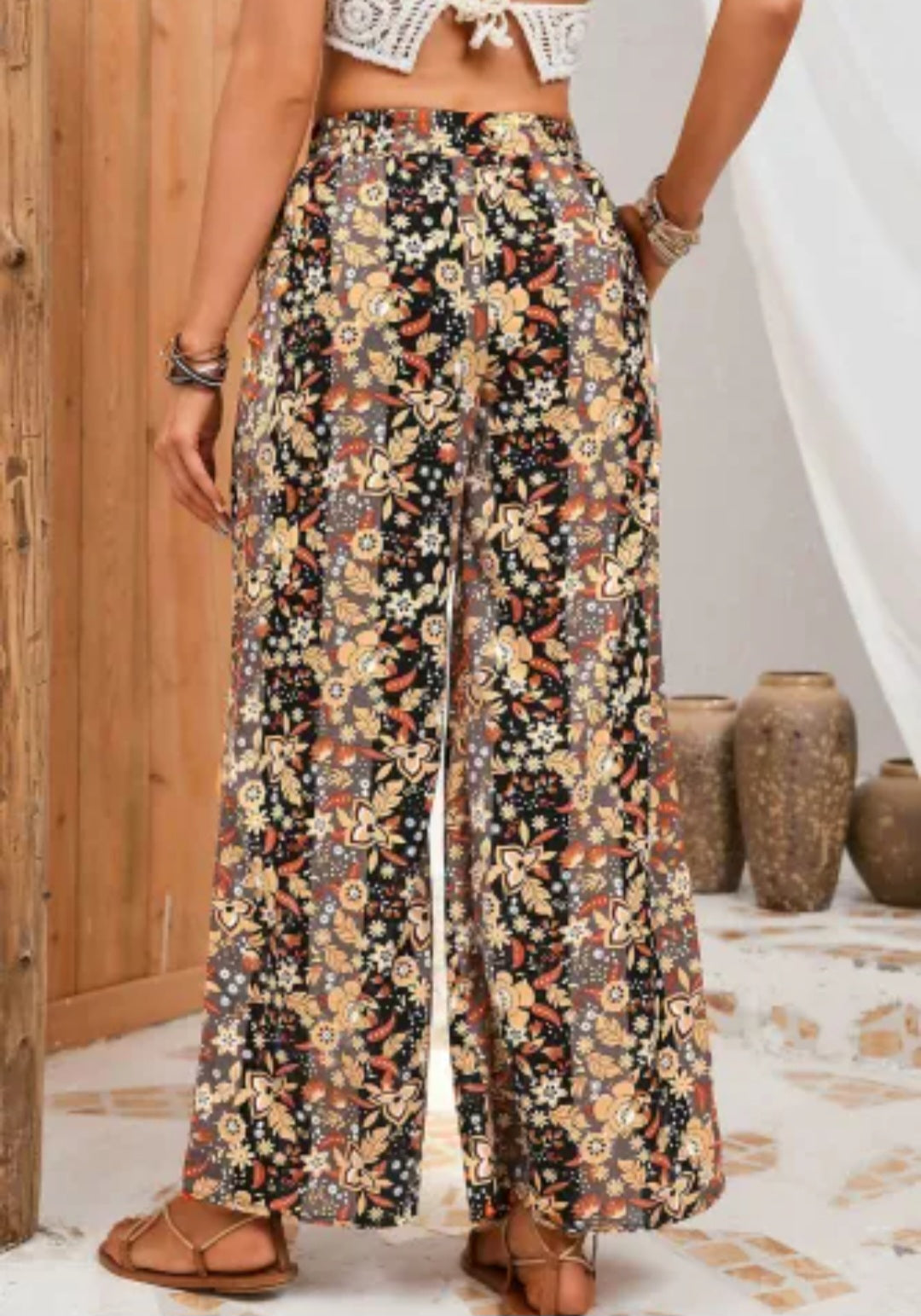 High Waist Wide Leg Pants