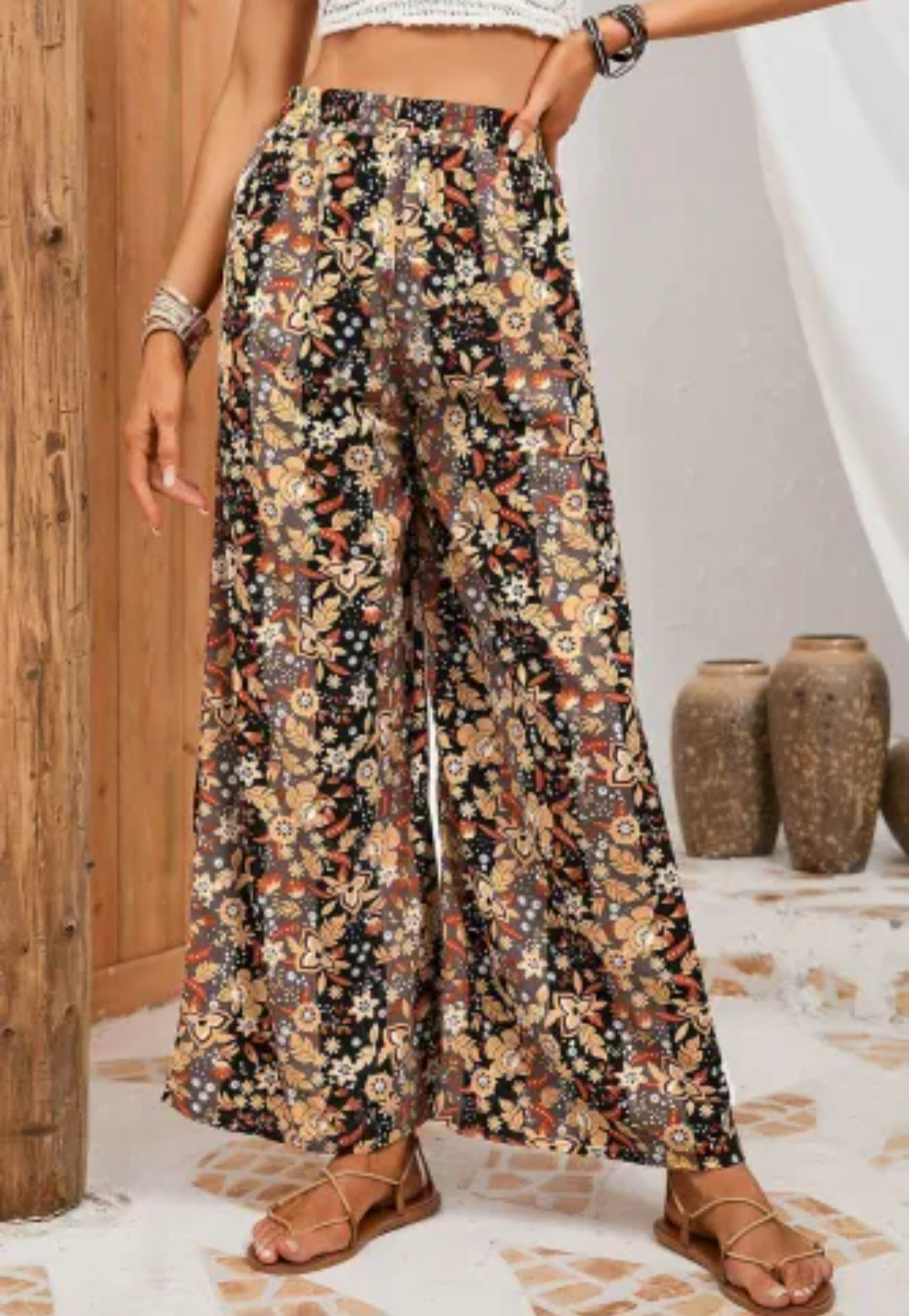 High Waist Wide Leg Pants