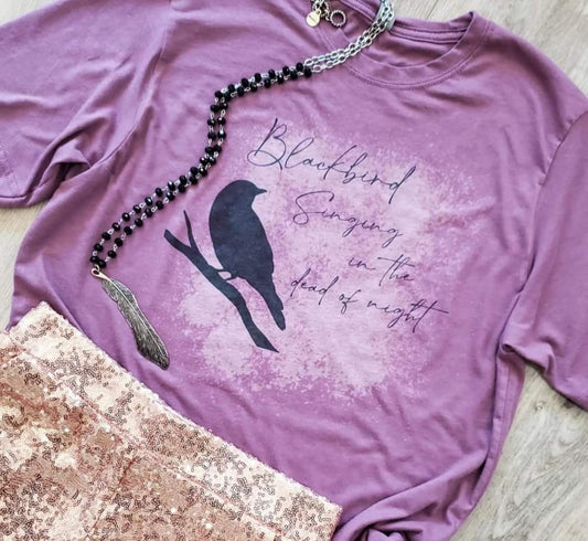 Graphic T-shirt  - "Blackbird Singing"