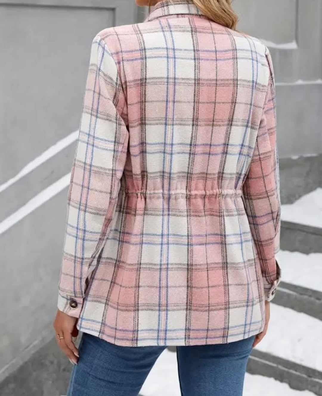Pink Plaid Jacket