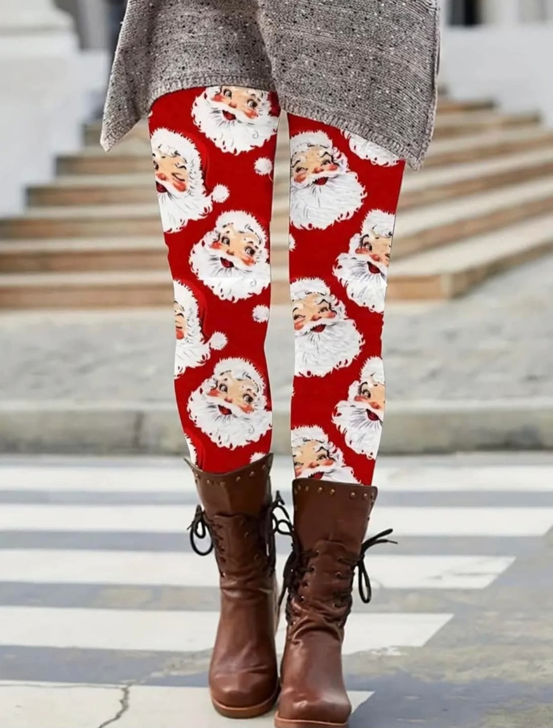 Plus Size Santa Claus Leggings
